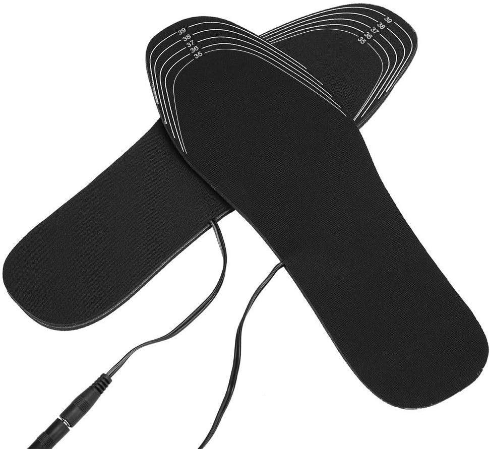 USB Heated Cuttable Insoles for Warm Feet - Rechargeable and Adjustable Heating Insoles