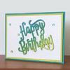 Happy Birthday Frame Cutting Die Scrapbooking Photo Album Embossing DIY Tool