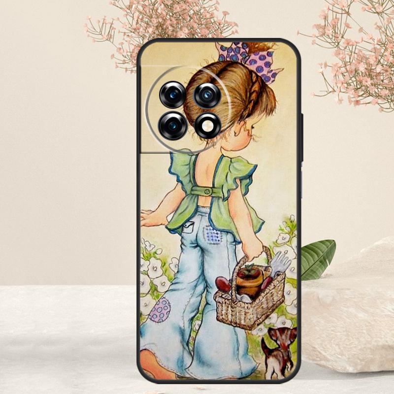 Sarah Kay pattern Case For OnePlus 15 R 13 13T 13R 12 12R 11 10T 8T 9 10 Pro Nord 5 CE 4 2 3 Lite N20 N30 Cover
