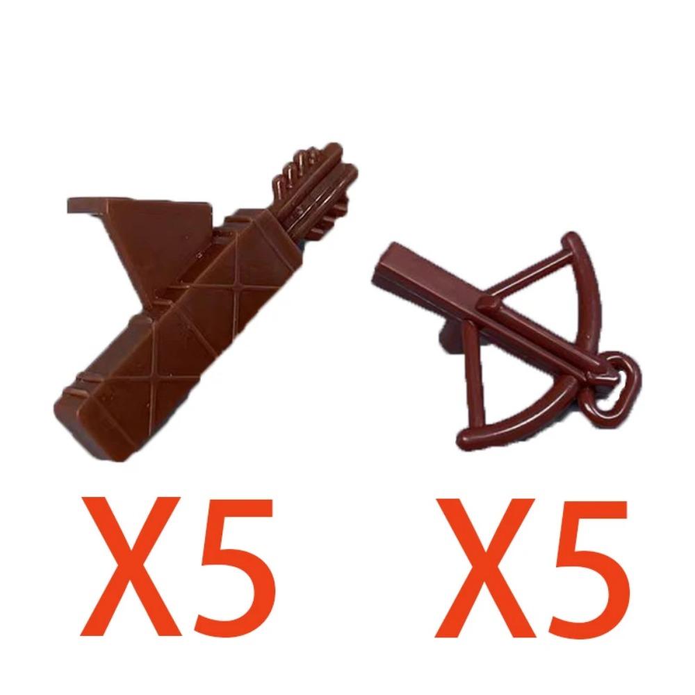 MOC Military Medieval Building Blocks Accessories Soldier Figures Bicolor Weapons Crossbow Sword helmet Tomahawk Toy Gift X006