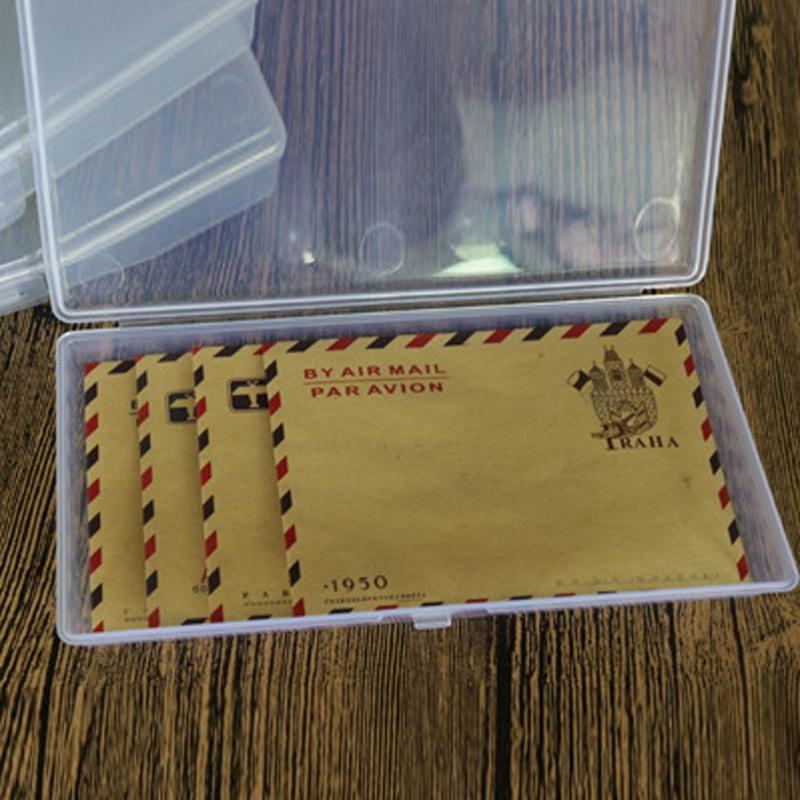 ^Clear Plastic Transparent With Lid Storage Box Collection Container Case Useful
