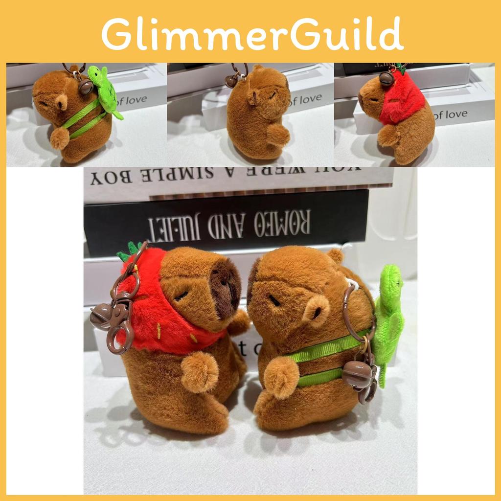 Adorable Plush Capybara Keychain Accessory With Cute Cartoon Design For All Occasions