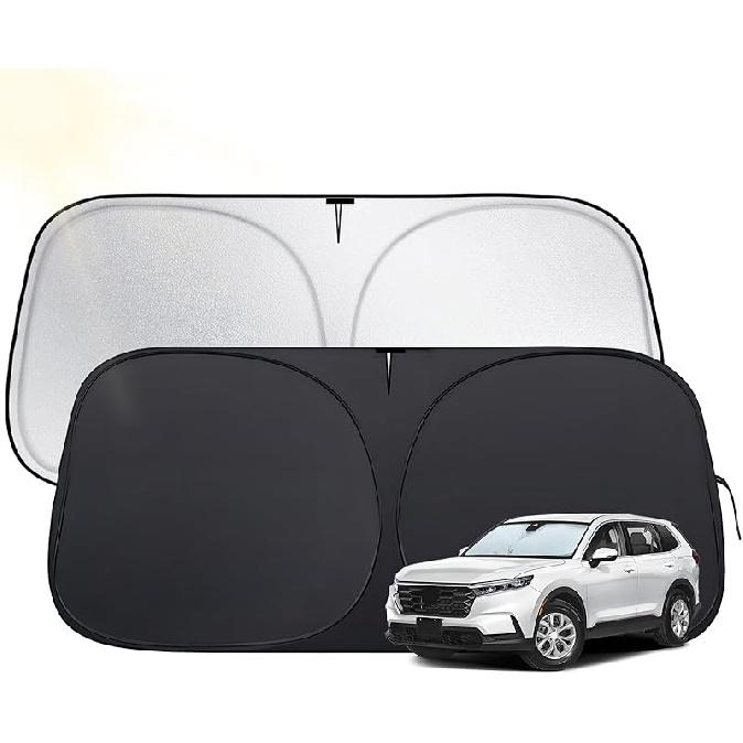 Windshield Sun Shade For Toyota 4Runner 2010-2025,  Fit Car Sun Shades With 420D Fabric & Foldable Memory Steel Wire, Sunshade For Car Windshield