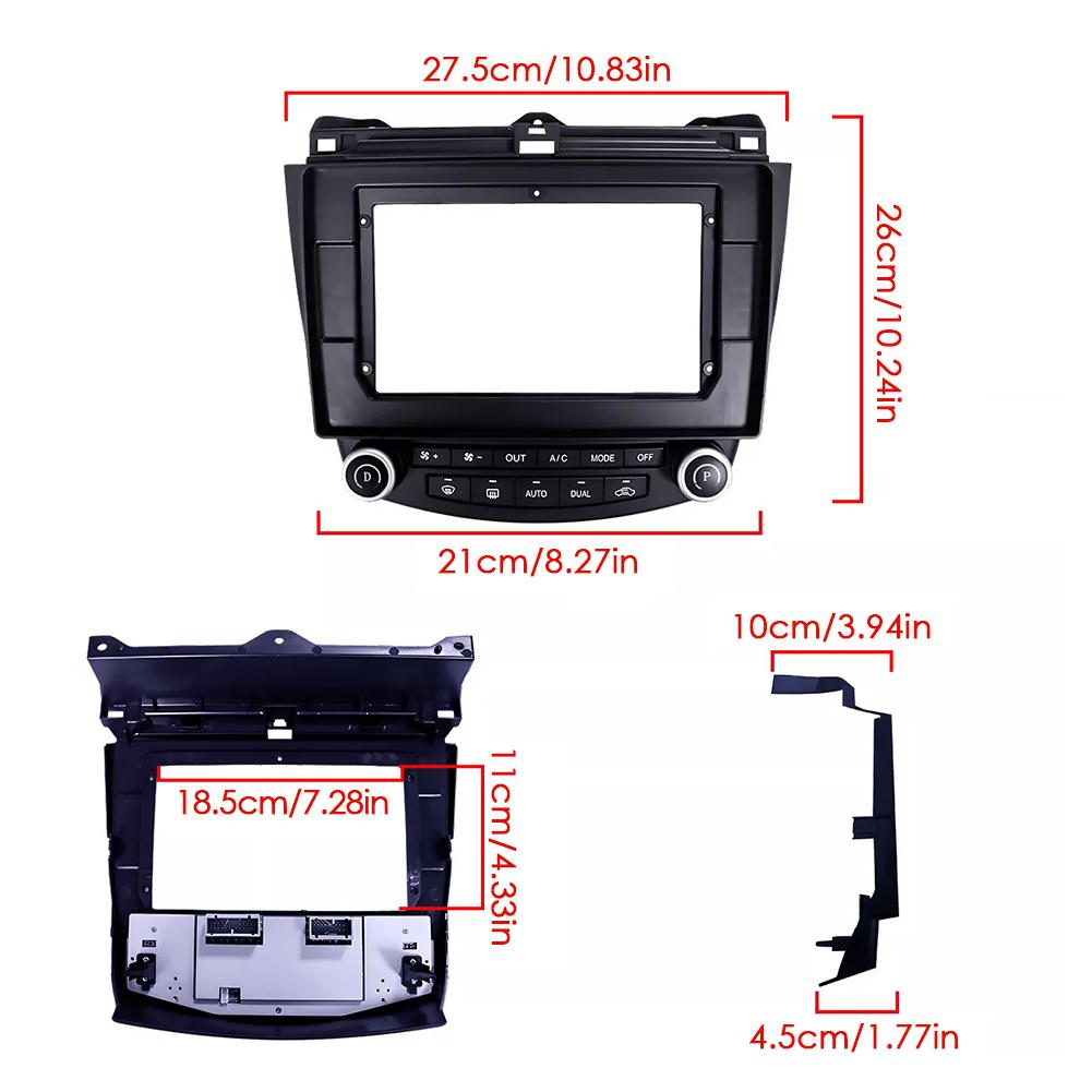 Car Radio Wireless CarPlay Android Auto with GPS WiFi BT FM Radio Android 13 for Honda Accord 7th 2003 2004 2005 2006 2007