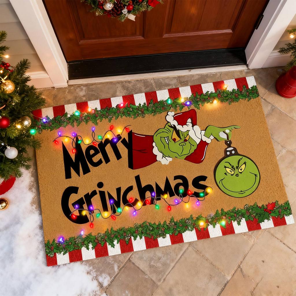 Christmas Mats, Green Carpets, Christmas Interior Decorations