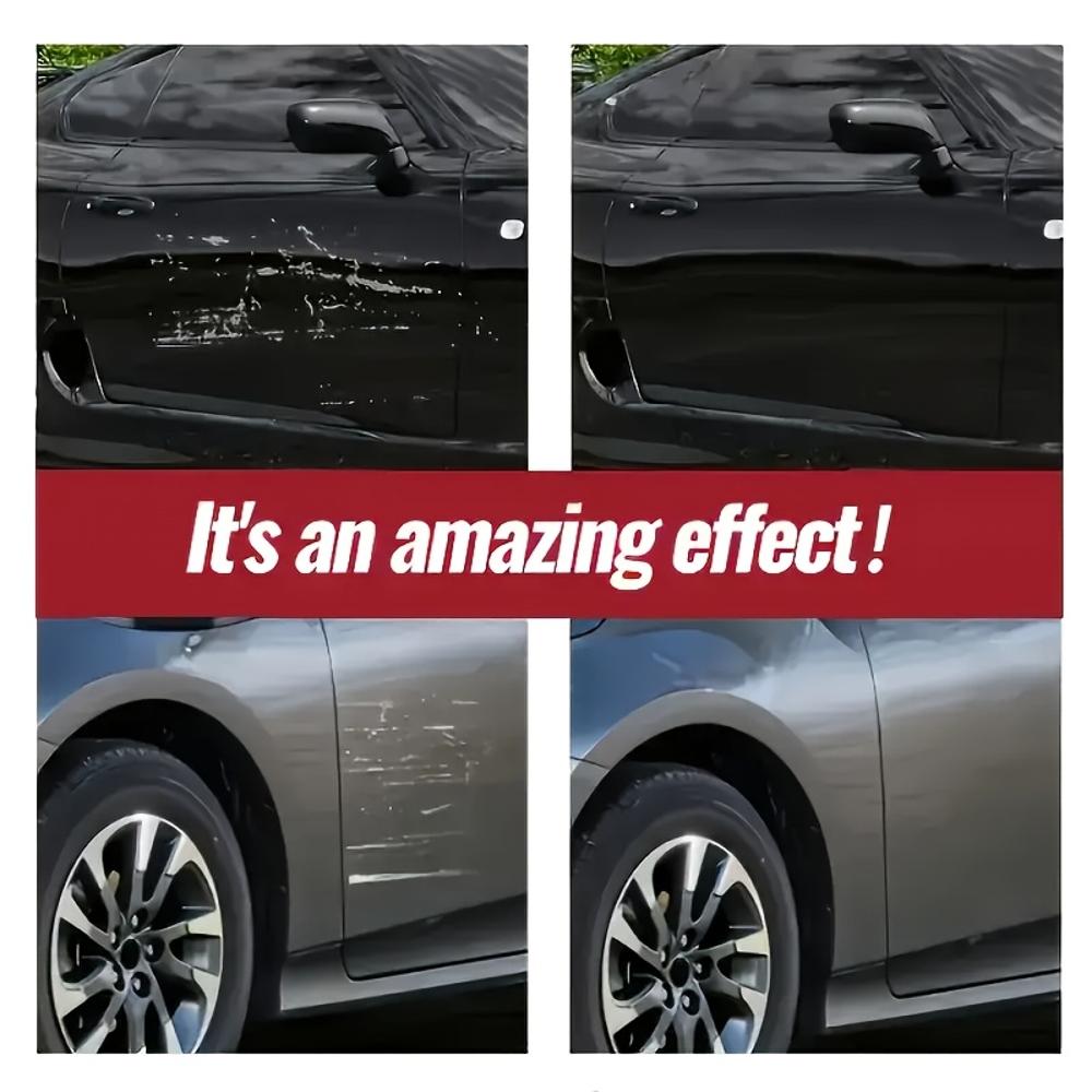 Nano Gloss Scratch Repair Wax with Sponge – Swirl Remover & Clay Scratch Repair Kit – Safe for All Paint Colors, Car Scratch Rem