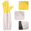 1 Pair Beekeeping Professional Gloves Anti-sting Anti-bee Breathable Canvas Sheepskin Gloves Apiculture Protect Beekeeping Tools