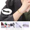 Titanium Germanium Bracelet 16 Beads Pure Germanium Pure Titanium Fashion Bracelet Gift Birthday Present Adjustable Length 99.999% Women's Valentine's