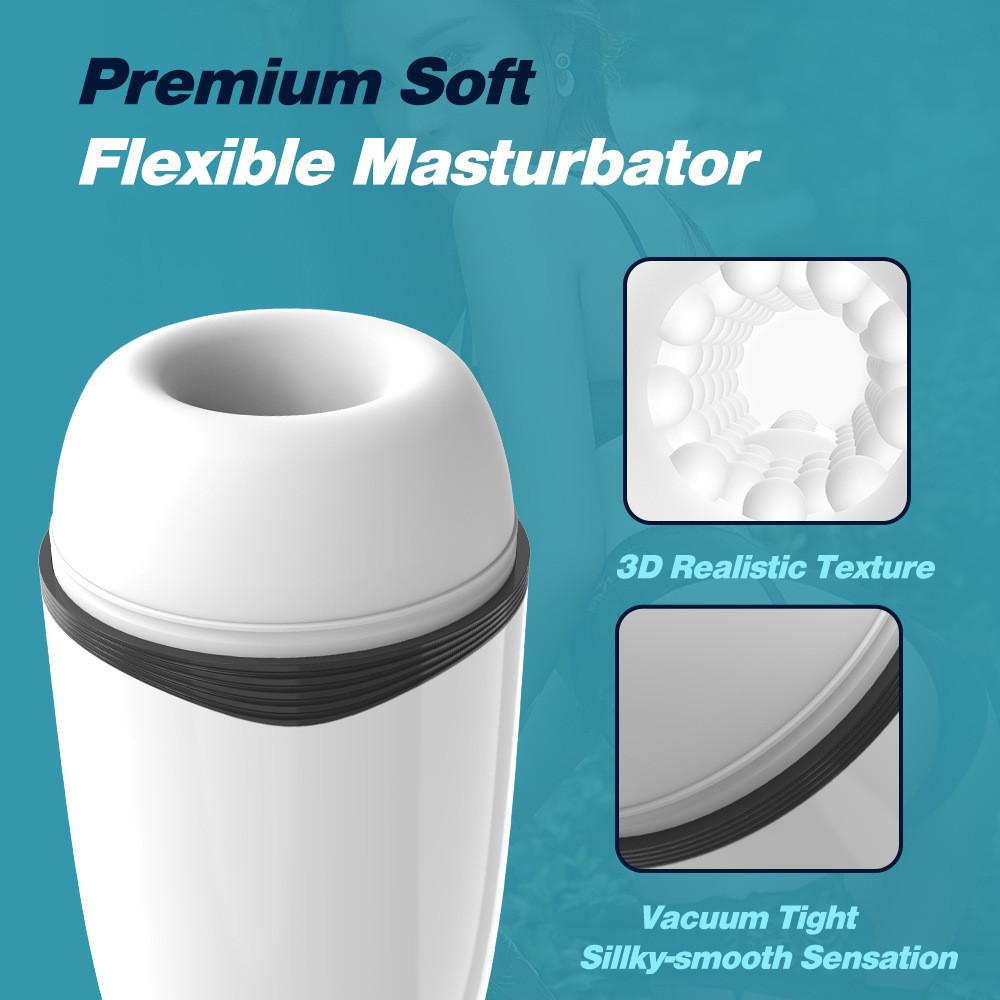 Nový automatický mužský masturbační kalíšek Kouření Sání Sex Machine Sání Kouření Vaginální masturbace Pussy Vibrator Sexuální hračky pro muže