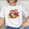 Spain Football 2026 Graphic Printing T Shirts for Unisex Unisex 100 Cotton Tee Shirt Clothing