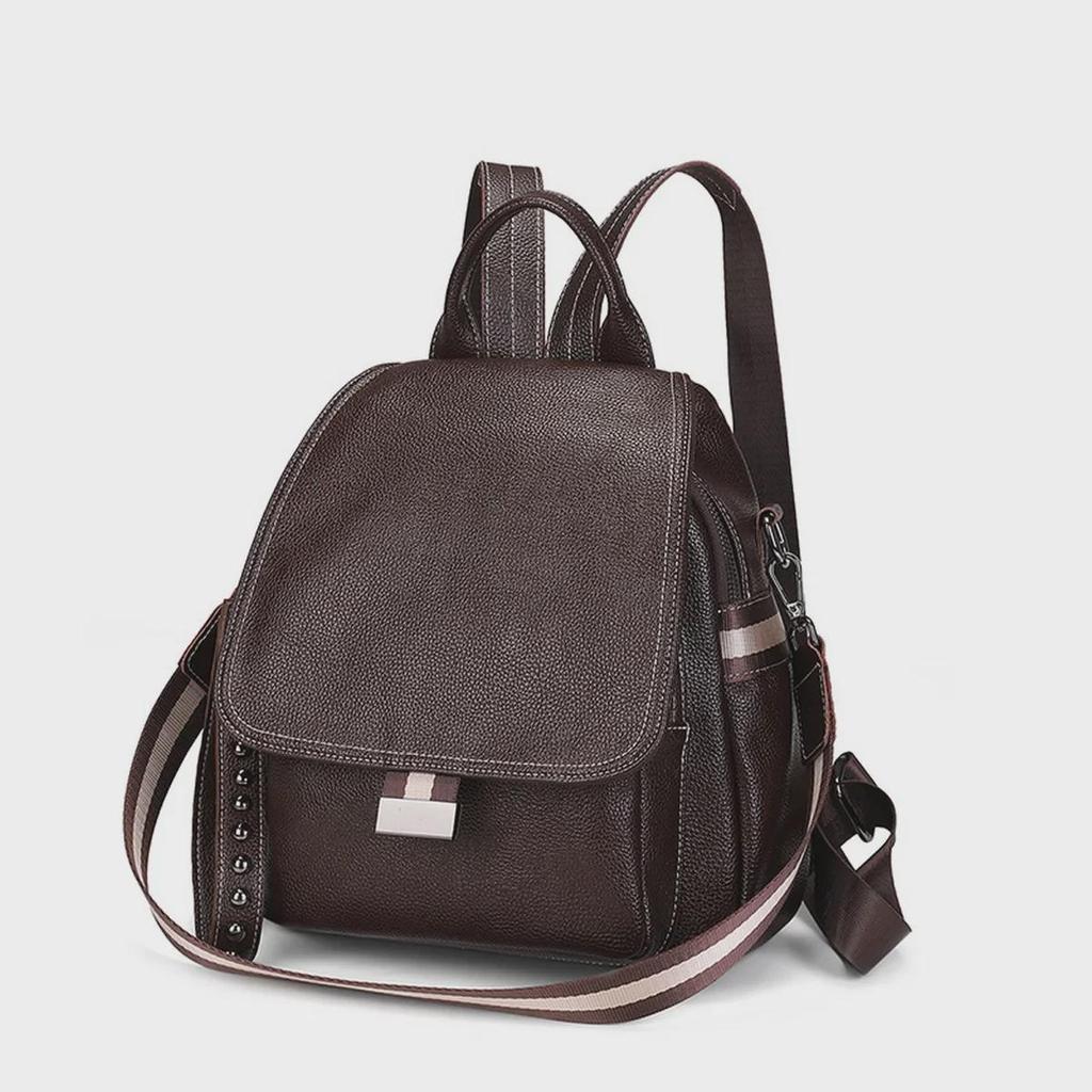 2024 Grenzüberschreitender Rucksack aus weichem Leder für Damen – europäische und amerikanische Mode, vielseitig einsetzbar für Reisen und Freizeit