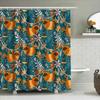 Botanical Shower Curtain Tropical Leaves Pattern Bathroom Decor Nature Greenery Plant Theme Waterproof Fabric Modern Farmhouse S