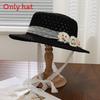 Straw Sun Hat With Wide Brim For Summer Beach Vacation Sun Protection