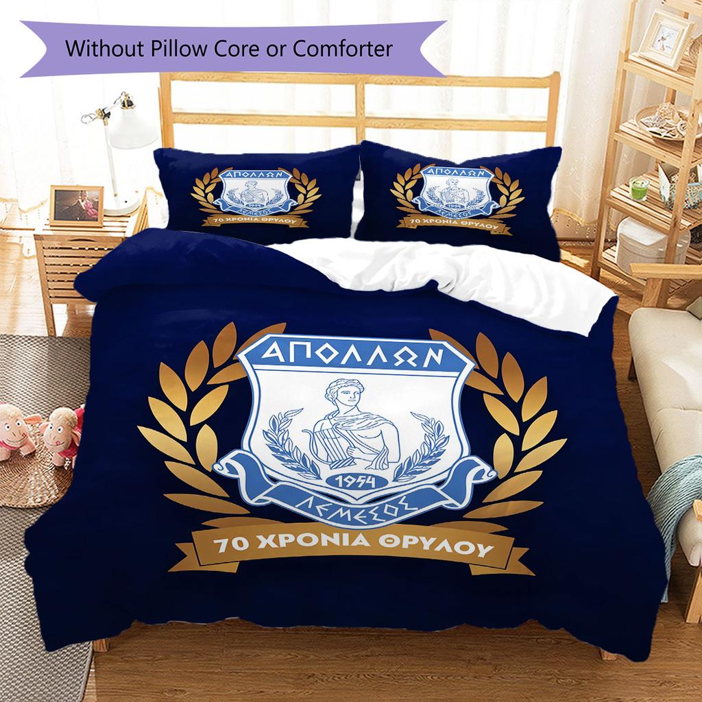 Apollon Logo Bedding Quilt Set Quilt Cover Pillowcase Home Decoration Birthday Gift (1 * Duvet Cover + 2 * Pillowcase, Without Core)