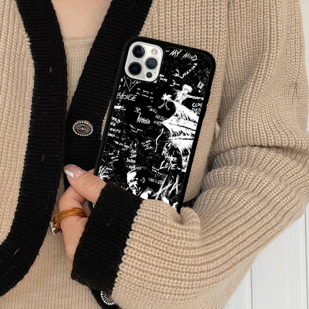 Rapper X-XXXTentacionS Phone Case For IPhone 17 16 15 14 13 Plus 12 11 Pro Max PC+TPU Cases Back Cover
