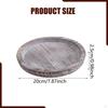 Round Decorative Tray, Dessert Plate Table Centerpiece, Wooden Serving Wood Bathroom