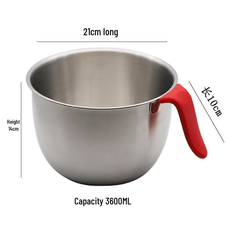 LISM Stainless Steel Mixing Bowl with Handle