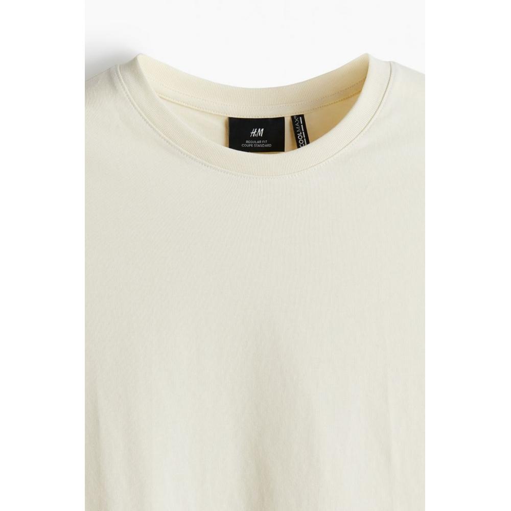 H M coolMax Regular FiT T sHirT ligHT Beige