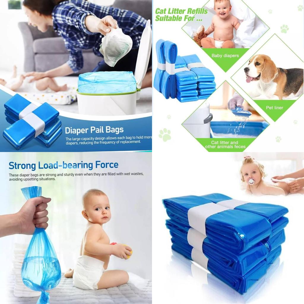 Universal Diaper Pail Liners For Genie Munchkin Angelcare Durable And Leak-proof