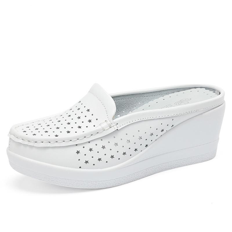 Móda GKTINOO Letní Dámské Boty Platformové Pantofle Klínkové Žabky Dámské Pantofle na Vysokém Podpatku Pro Ženy Ležérní Sandály Dámské Boty