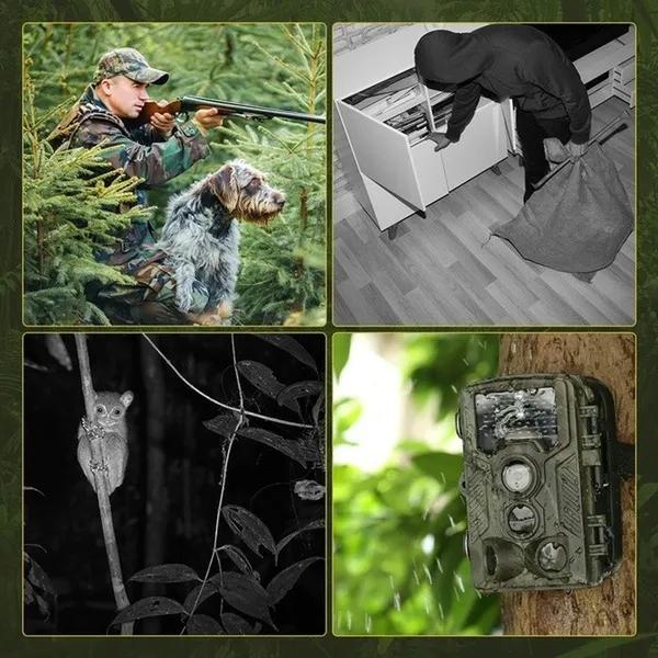New Upgrade HC801A Hunting Camera 16MP 32GB/64GB Trail Camera IP65 Photo Traps 0.3s Trigger Time 940nm Wild Camera 1080P Waterproof