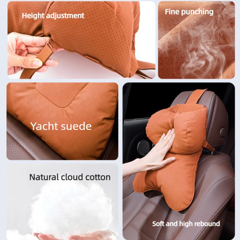 Car Seat Headrest Universal Travel Rest Breathable Neck Pillow Protect Neck Soft Comfortable Neck Rest Car Accessories