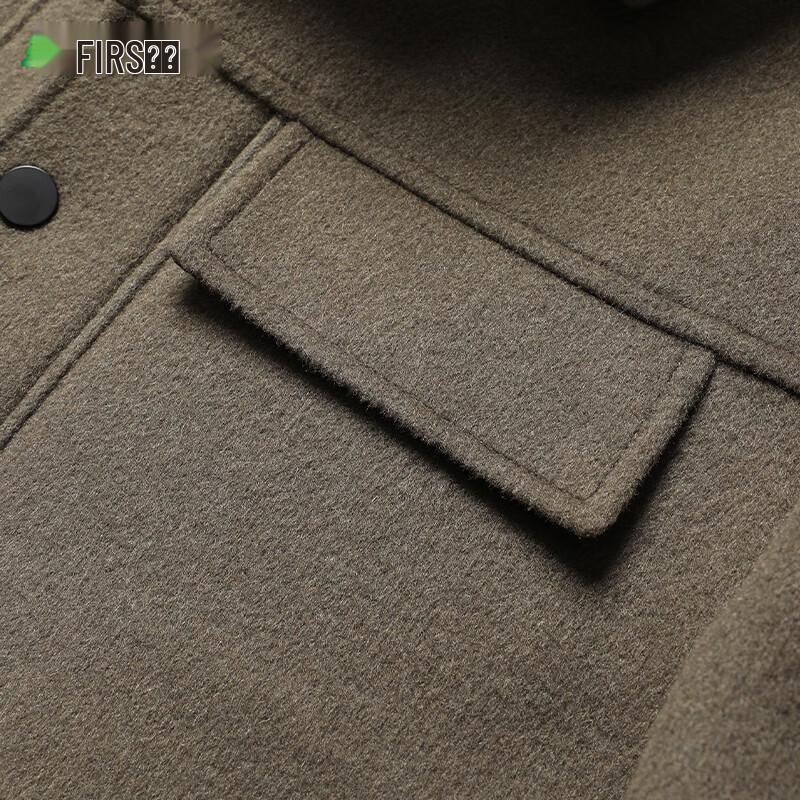 Shanshan Men's Business Casual Wool Jacket with Detachable Goose Down Liner