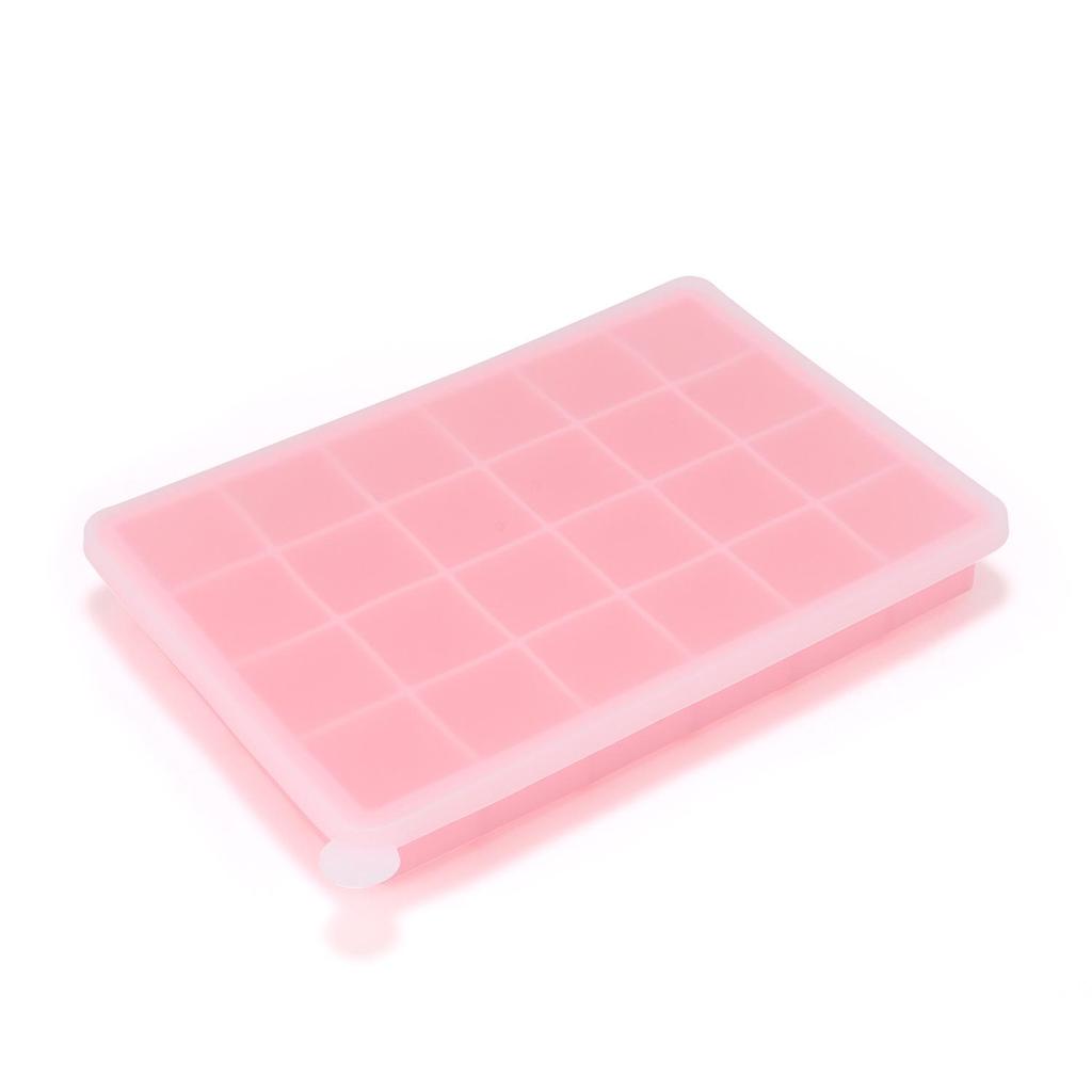 Food Grade Silicone Ice Cube Tray with Lid - Large Commercial and Household Mold