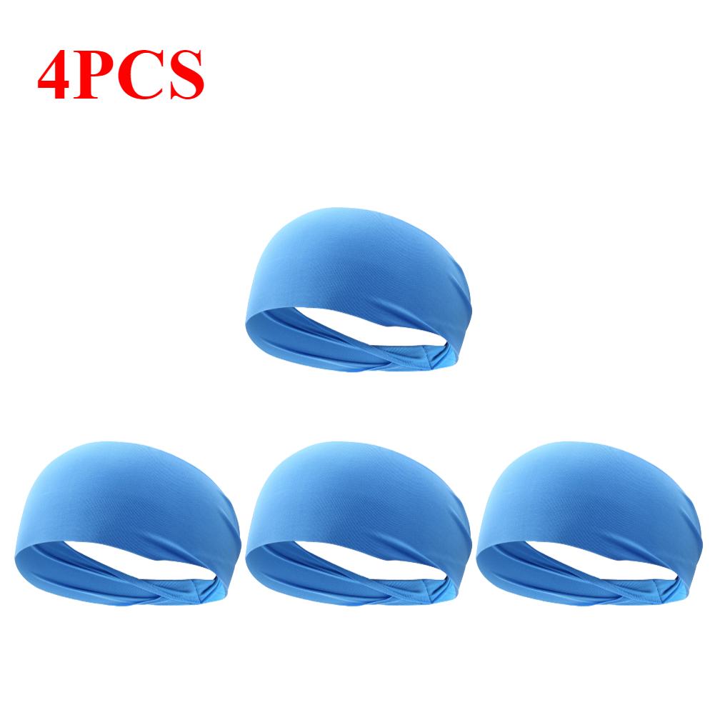 1-6PCS Elastic Sports Headband Men Women Fitness Yoga Gym Head Band Anti-slip Breathable Hair Sweatband for Outdoor Running