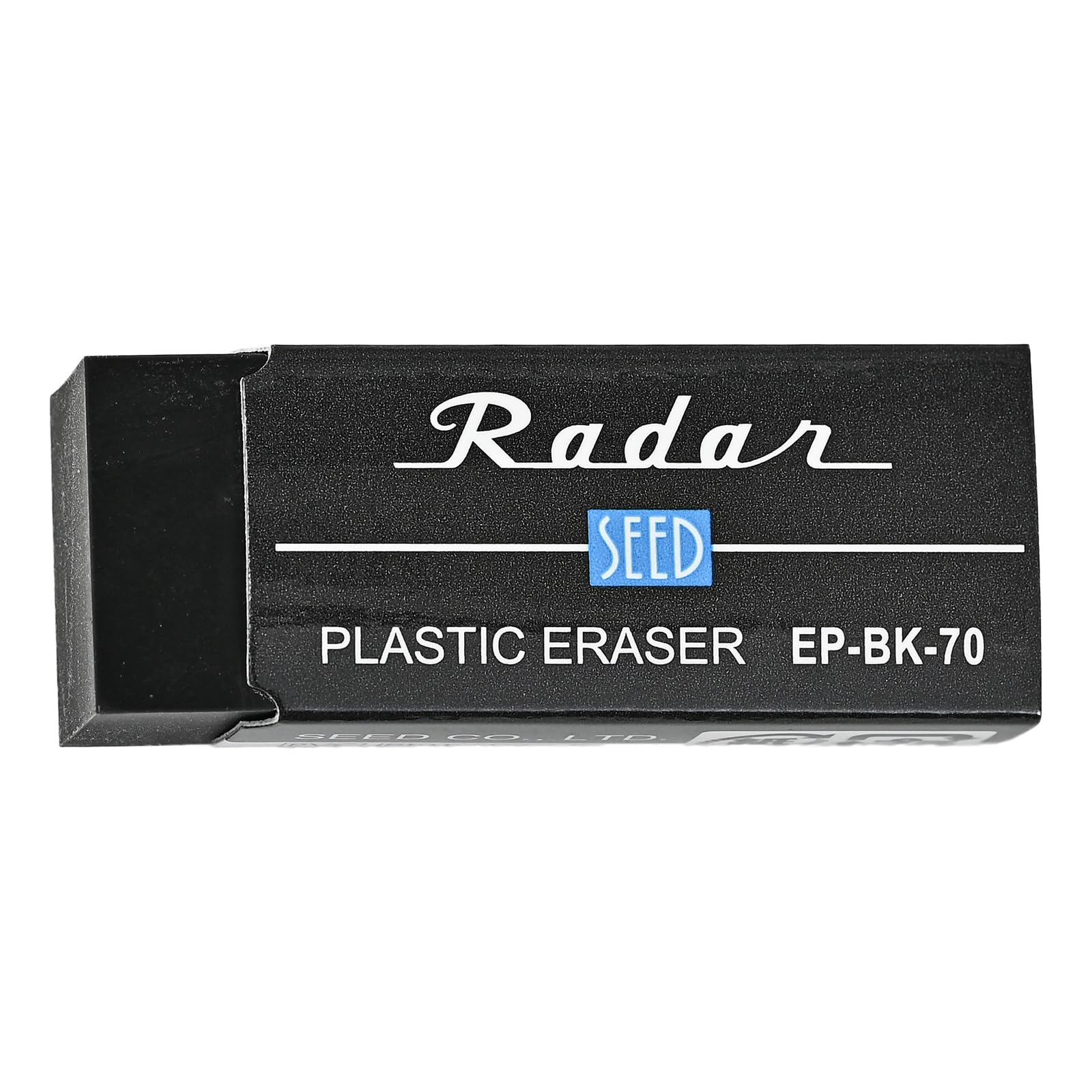 Seed Radar 40 pieces Eraser, Black, 70g, (EP-BK-70-40P) чёрный