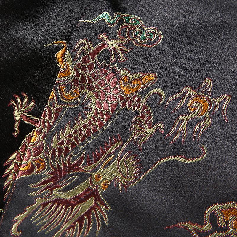 Woman Cheongsam Tops Chinese Traditional Dragon Embroidery Backless Halter Vintage Party Wrap Crop Top Vest
