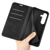 For Samsung Galaxy S25 FE Case Skin Touch Leather Wallet Phone Cover -  Black