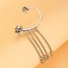 Unique Skull Tassels Earring Fashion Dangle Ear Cuff Comfortable Ear Jewelry Alloy Texture Suitable for Party Wear