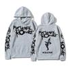 Autumn and Winter Black Parade Punk Emo Rock Men's Velvet Warm Hoodie