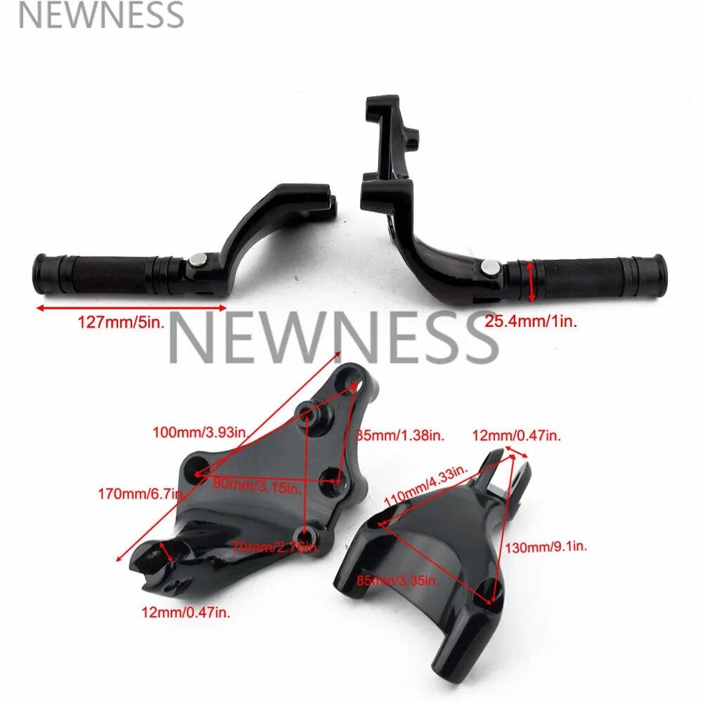 Zadní stupačky pro spolujezdce s montážními držáky Stupačky pro Harley Sportster Iron XL883 XL1200 X48 2014-