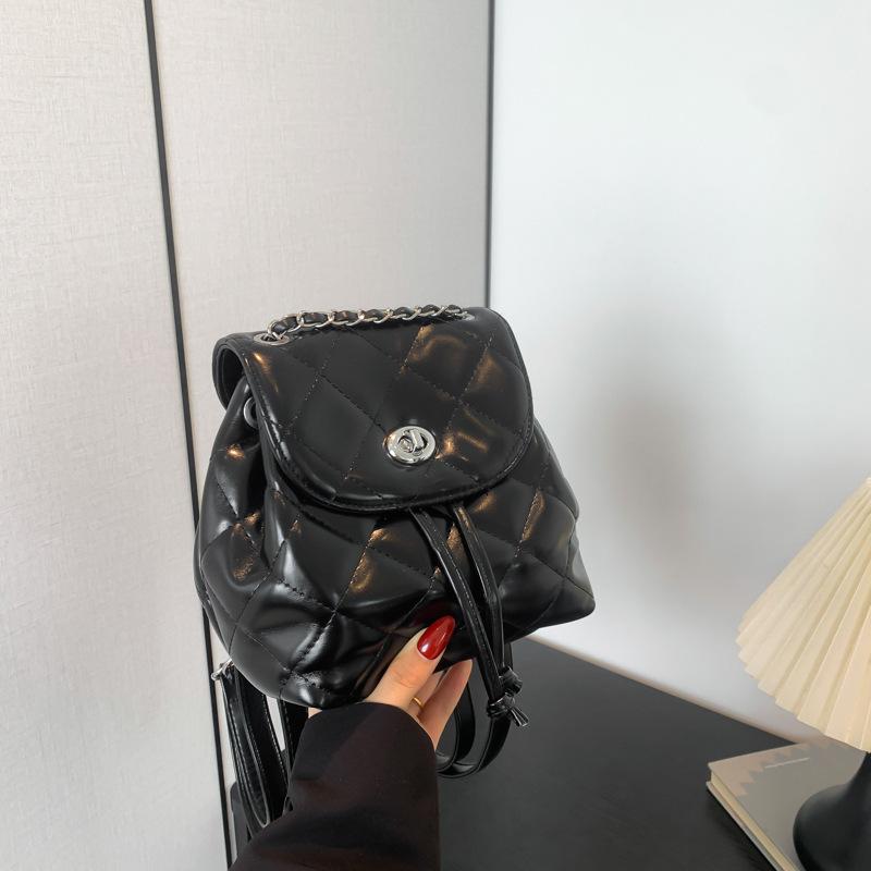 

Niche backpack bag women s new trendy fashion backpack versatile chain bucket bag travel bag