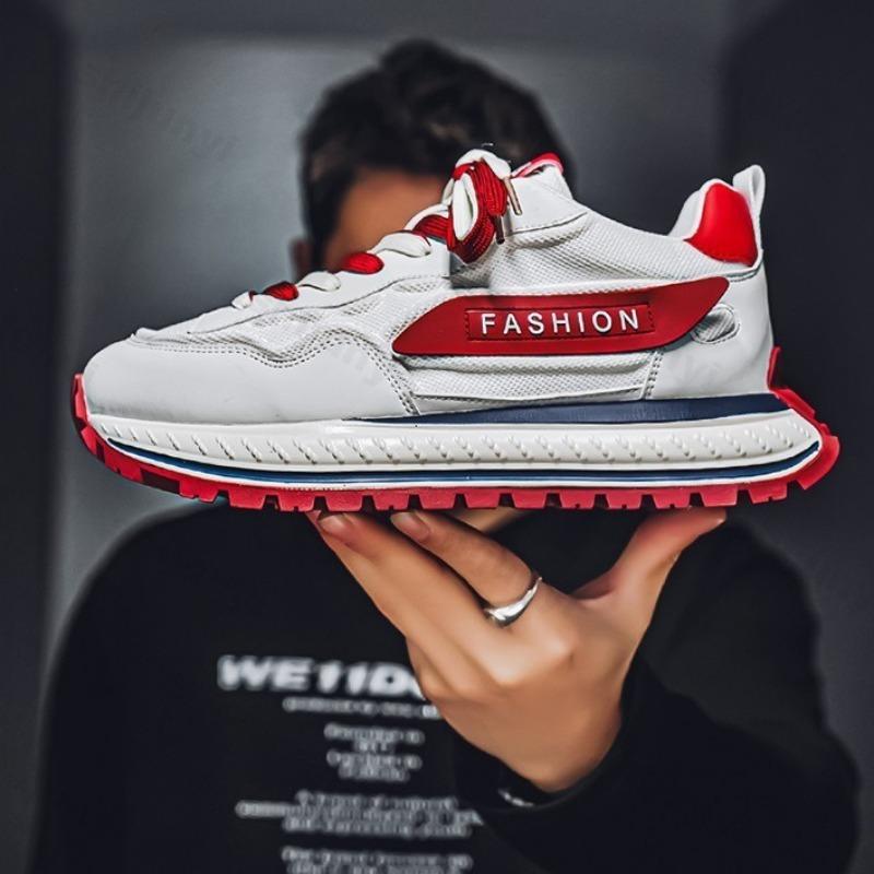 Fashion Men's Casual Shoes 2025 Spring New Mesh Breathable Sports Shoes Fashion Trend Versatile Thick Soled Comfortable Chunky sneakers