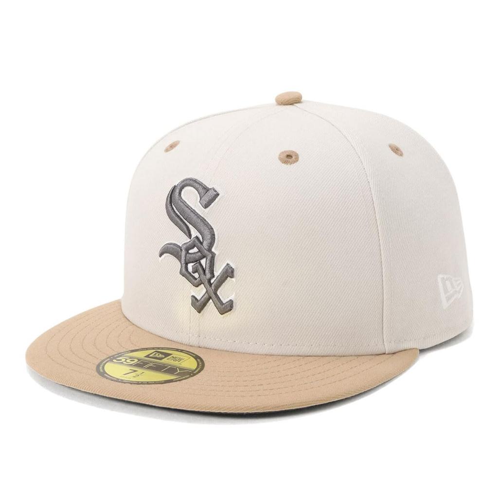 New Era 59FIFTY Cap 15366540 NER37C8254 CWS Sandy White New Era Cap MLB ONSPOTZ Exclusive 2Tone UNDER VISOR MLB Chicago White Sox MLB Flat Visor