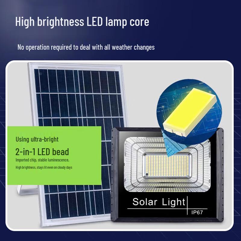 Black Scorpion Solar Outdoor Floodlight - Jubaopen 100W