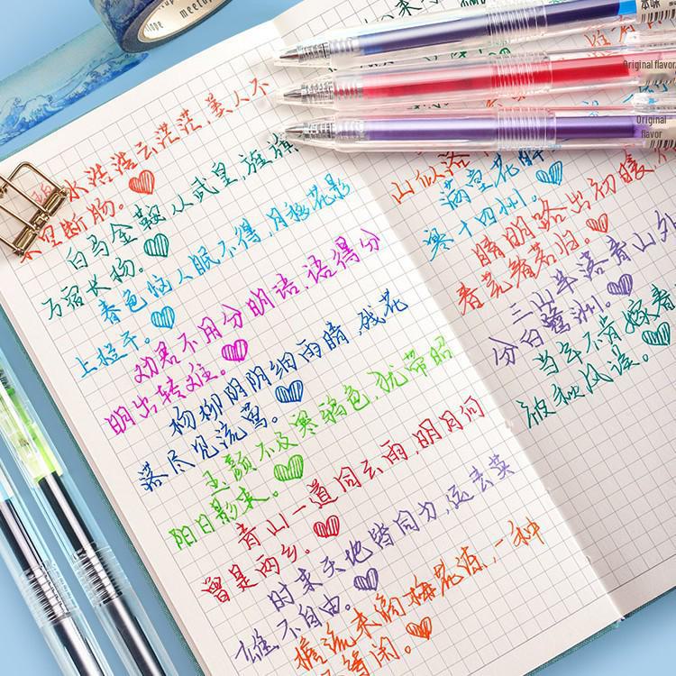 24/36-Color Neutral Pen Set - Versatile Water-Based Pens for Students & Note-Taking