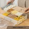 QYEYWJ Storage Case, Two-Tier Storage Box, Clear Case, Stationery Storage Case, Needle and Thread Storage, Desktop Storage Box, Multifunctional Small