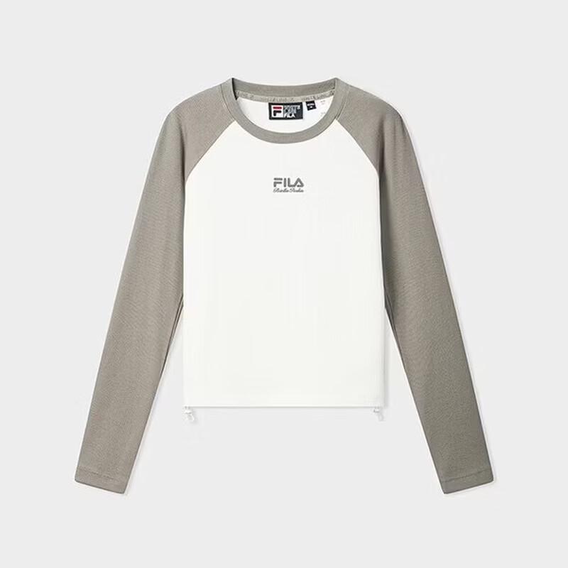 Fila Women's 2026 Autumn Slim Fit Raglan Sleeve Knit Long Sleeve Tee