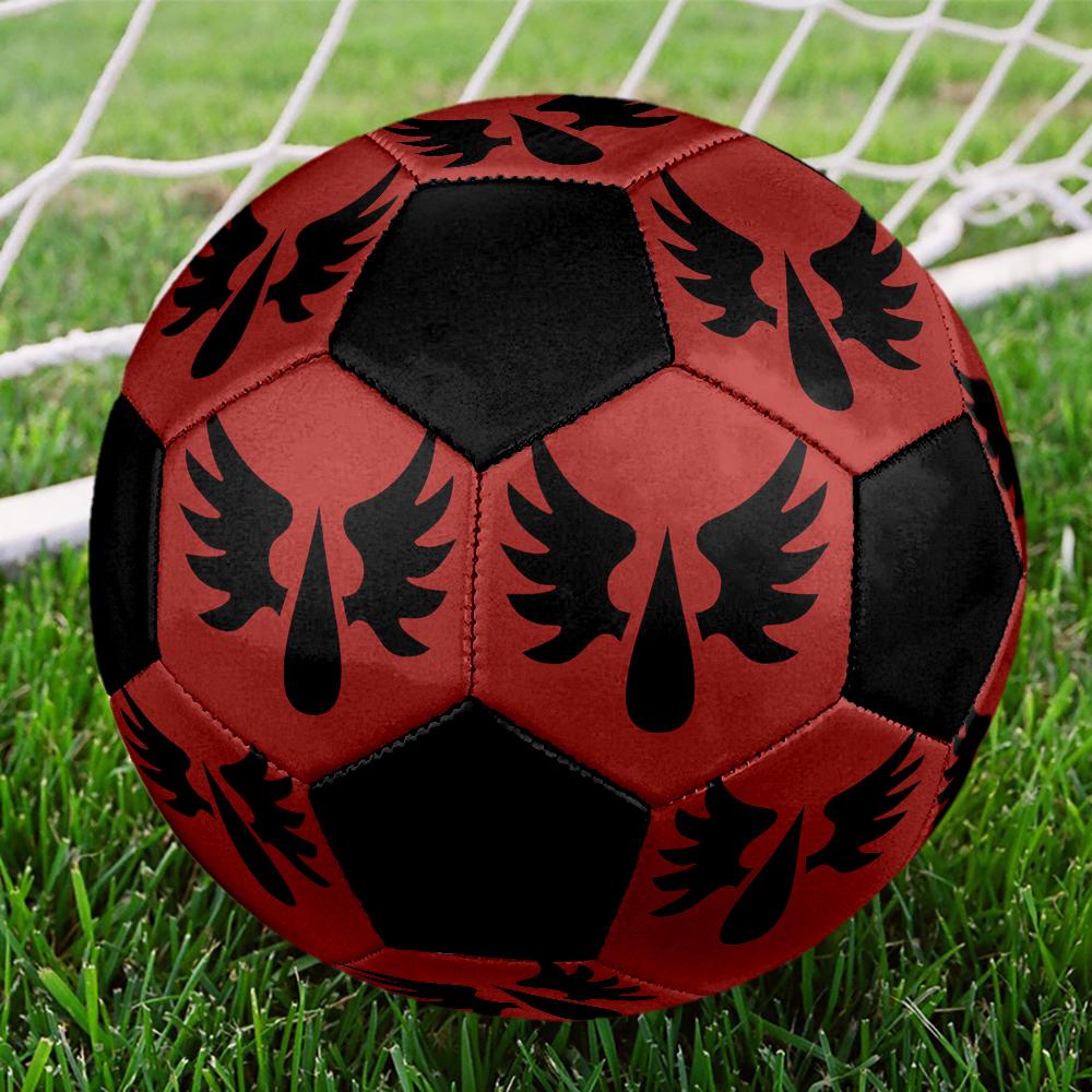 Blood Angels Cool Indoor Soccer Ball Colorful Machine Stitched PVC Size 5 Team Training Competition Ready Durable High-Bounce Cool Sports Gift