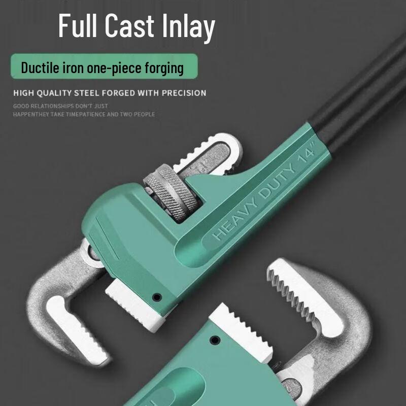 Zhanrenzhe 10-inch Self-Tightening Pipe Wrench