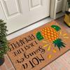 Pink Swan Black Cat Pattern New Entrance Floor Mat Bathroom Absorbent Foot Door Mat Horror Skeleton Decoration