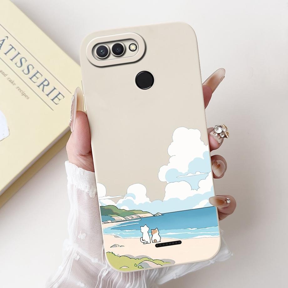 For Xiaomi Redmi 6 6A Case Soft Matte Silicone Capa Goothic Style Cartoon Panda Flower Back Cover For Redmi6 Redmi6a Coque Funda