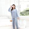 Thickened Coral Fleece Pajamas Women Korean Solid Classic Basic Winter Warm Clothing Casual Loose Homewear Chic
