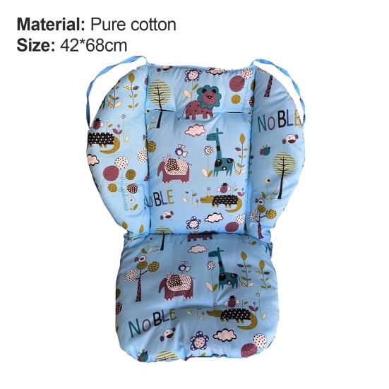 Chair Cushion Foldable Protector Cotton Star Print Stroller Chair Liner Mat for Baby