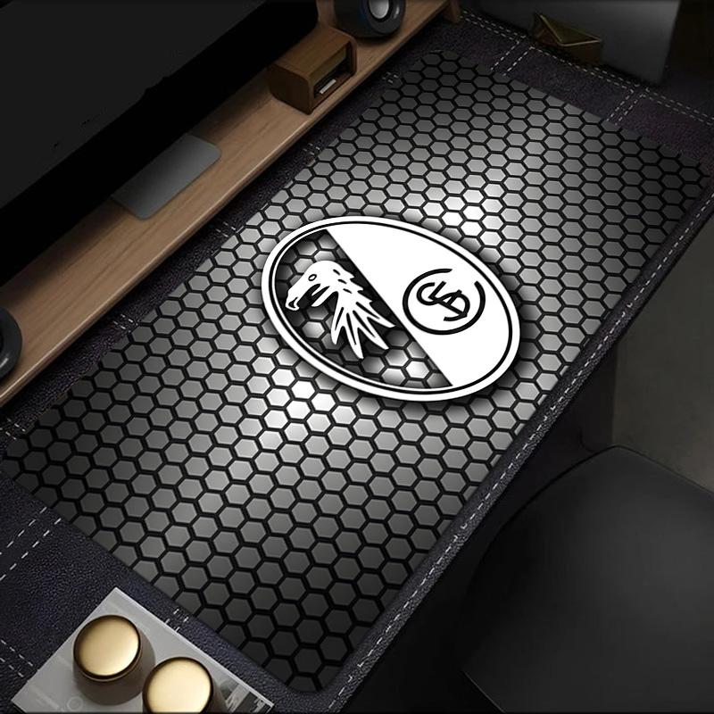 Club Crest Design Mouse Pad, Rubber Base, Mouse Pad for Gamers and Office Use, Gaming Desk , Easy To Clean Mat Christmas fan gifts