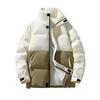 Stehkragen Farbpassende Baumwollgepolsterte Kleidung Herren Winter Verdickt Warme Brotkleidung Baumwollgepolstert Paar Winterkleidung Herrenjacken